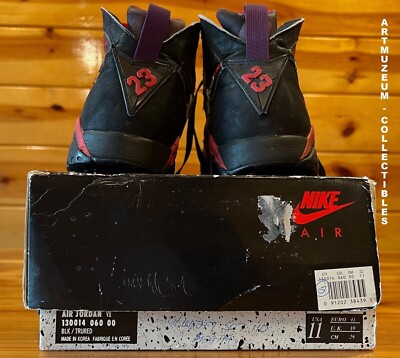 ORIGINAL Vintage 1992 Nike Air Jordan VII 7 Raptor size 11 with