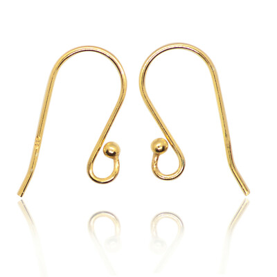 Gold gefüllte Kugelhaken Französisches Ohr Draht Schmuckherstellung Fundstücke, 20 mm,