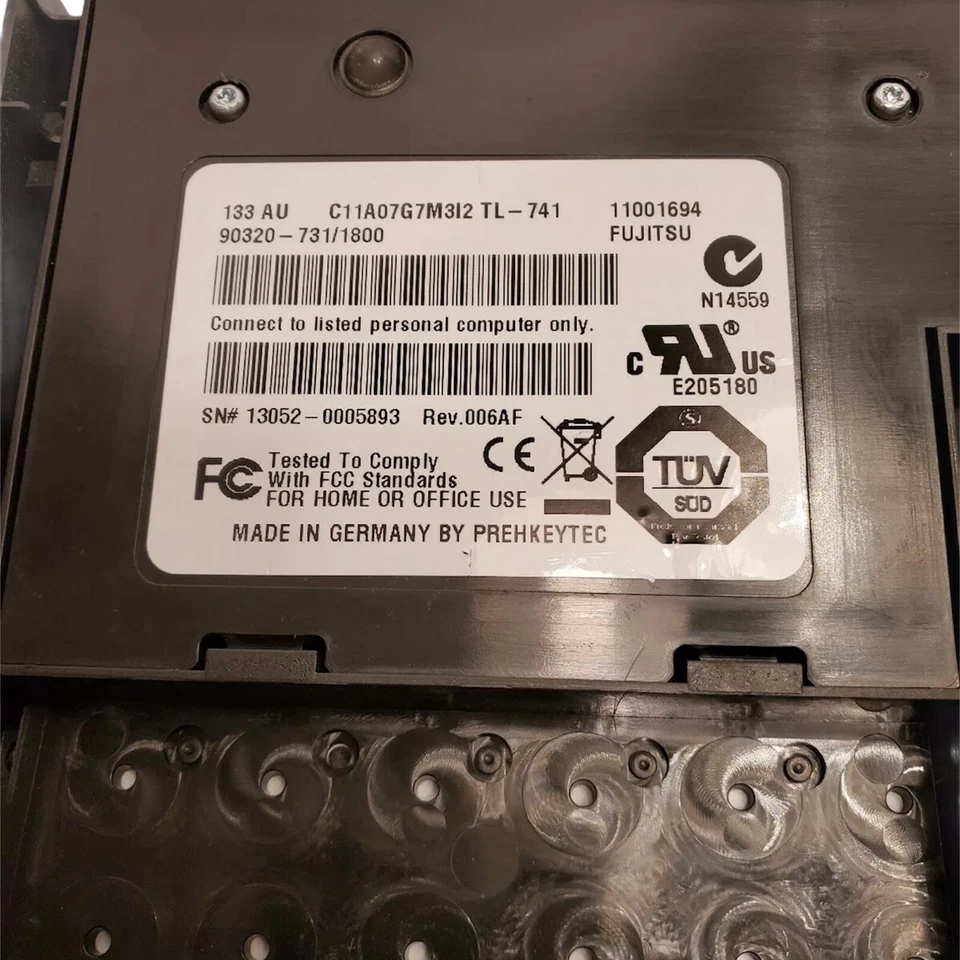 Teclado Fujitsu Pos Register para uso minorista Foto 2 de 3