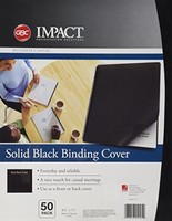 Gbc Solids Standard Presentation Covers, Non-window, Square Corners, Black, 50 P Gbc Solids Standard Presentation Covers, Non-window, Square Corners, Black, 50 P