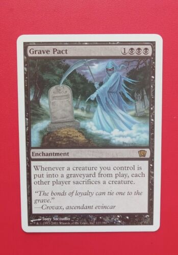 Grave Pact LP/NM (8th Eighth Edition) 137 Sacrifice English Free Shipping  - 第 1/2 張圖片