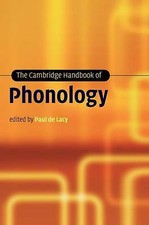 The Cambridge Handbook of Phonology Lacy Hardback Cambridge University Press