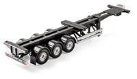 Carson 500907348 Schritte Zum 1:14 Auflieger-Fahrgestell 20/40Ft.Cont, Schwarz