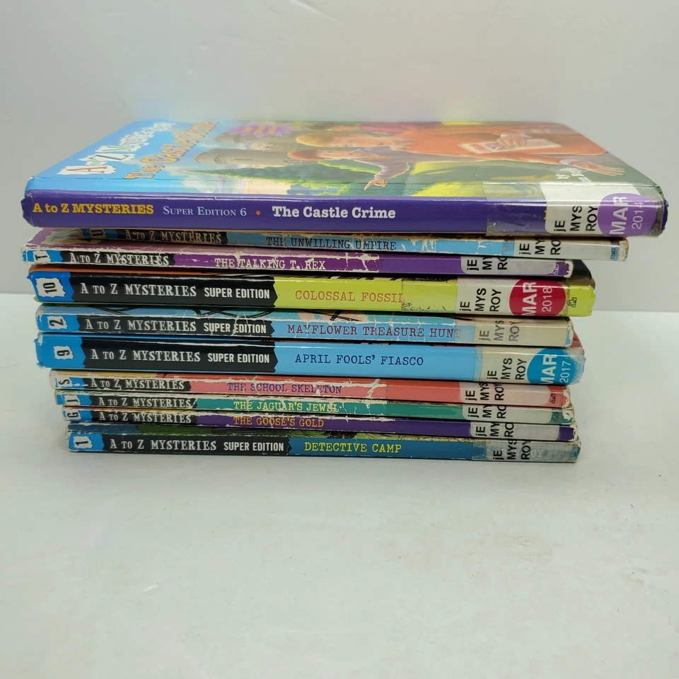 A to Z MYSTERIES by RON ROY ~ Set of 10 PB & HC Books Lot Ex Library - Image 2 of 4