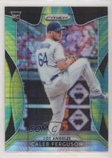 2019 Panini Prizm Tier II Green & Yellow Hyper Prizm Caleb Ferguson #128 3l1