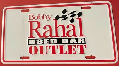 Bobby Rahal Used Car Dealership Booster License Plate Mechanicsburg PA Racing