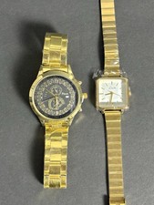 Lot of 2 Gold Tone His and Hers Watches - Men and Women s, Fashion, Style