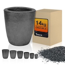 14kg 12 Silicon Carbide Graphite Crucibles,Crucibles for Melting Metal,Withs...