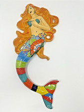 Handcrafted Mexican Talavera Mermaid Sculpted...