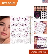 Creative 20PCS Glitter Freckles Face Tattoos - Perfect Gift for All Occasions