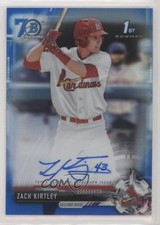 2017 Bowman Draft Blue Refractor 70th Anniversary /70 Zach Kirtley Auto 0x1
