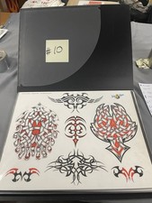 Book 10 Tattoo Flash In Heavy Duty Binder With Outlines