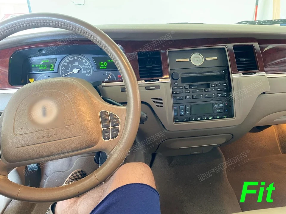 For 2003-2011 Lincoln Town Car Android 15 Apple Carplay Car GPS Stereo Radio Foto 4 de 4