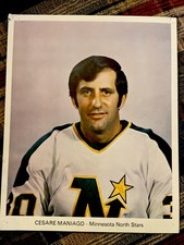 1970S NHL HOCKEY CESARE MANIAGO PHOTO GOALIE MINNESOTA NORTH STARS AHL WHA WHL