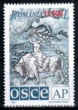 Romania 2001, Mi#5578, Sc#4453, OSCE, map, Europa, myth, legend, MNH!
