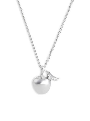 NWOT Tom Wood Sterling Silver NYC Apple Necklace - Nordstrom Exclusive