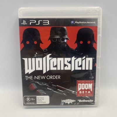 Wolfenstein : The New Order - PS3 Game PAL Sony Playstation 3 - Mint Disc