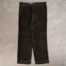 Vintage Jumbo Cord Trousers W34 L28 Men's Charcoal Grey Corduroy