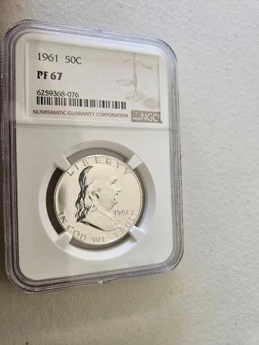 1961 NGC PF67 Franklin Silver Half Dollar Great Strike 6259368-076 Free Shipping