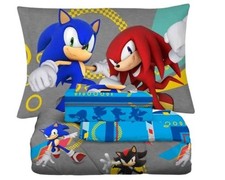 Sonic the Hedgehog "Retro Run" Kids Twin Bed Set-W83866140794