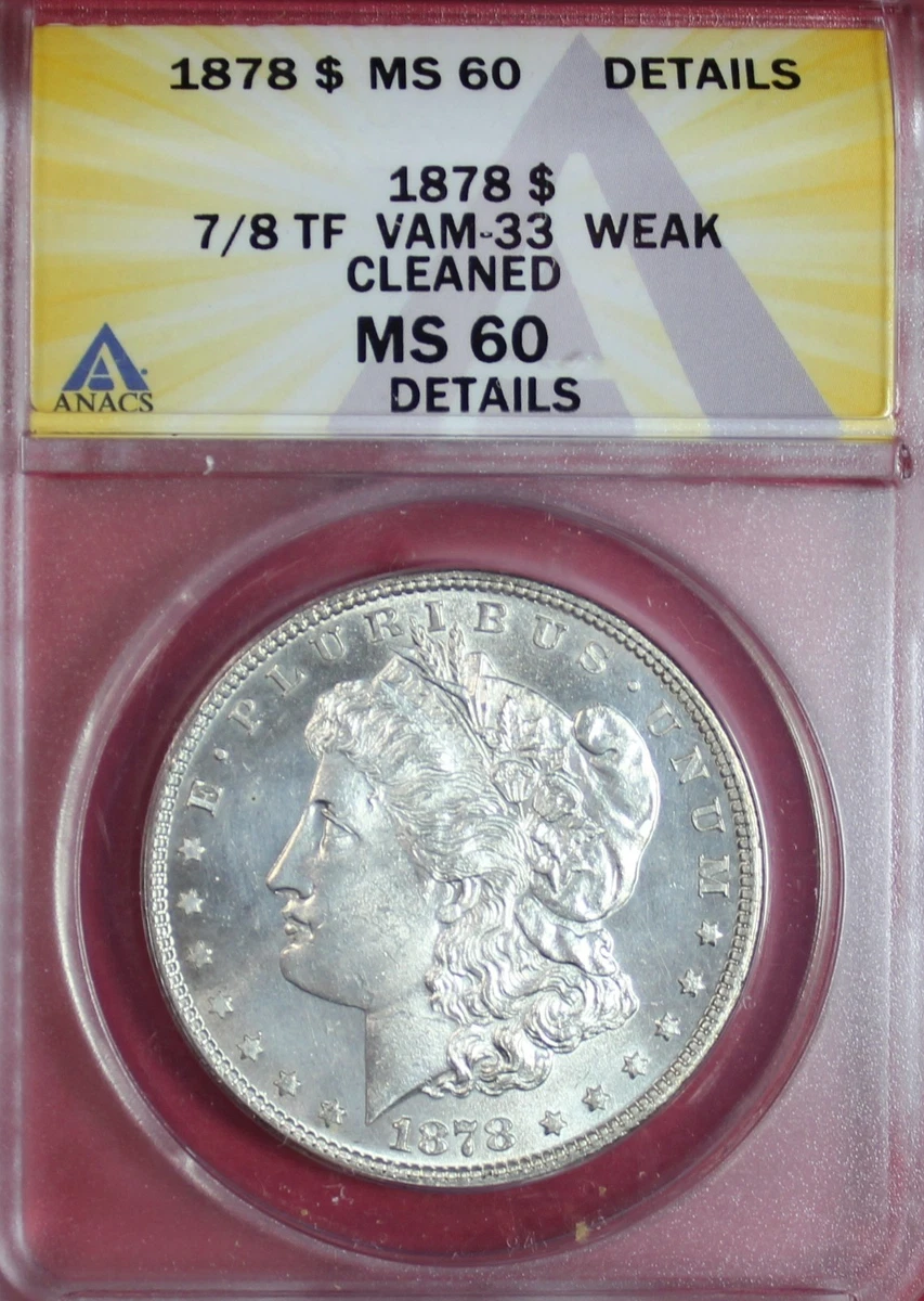 MILLIONGのゲットアウェイSサイズ　値下げ MS 60 Graded 1878 Year Morgan US Dollars (1878-1921) for sale | eBay