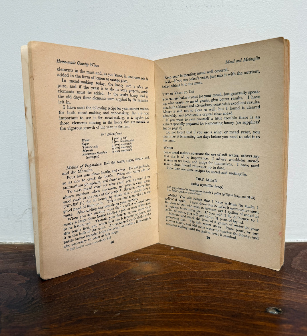 Home Made Country Wines (Farmers Weekly)  Beer, Mead and Metheglin