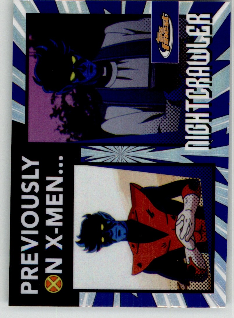 Nightcrawler 2025 Topps Finest X-Men '97 Previously on X-Men PO-19
