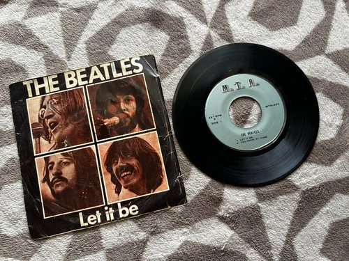 THE BEATLES : LET IT BE   THAILAND RECORDS VINYL 7 " EP