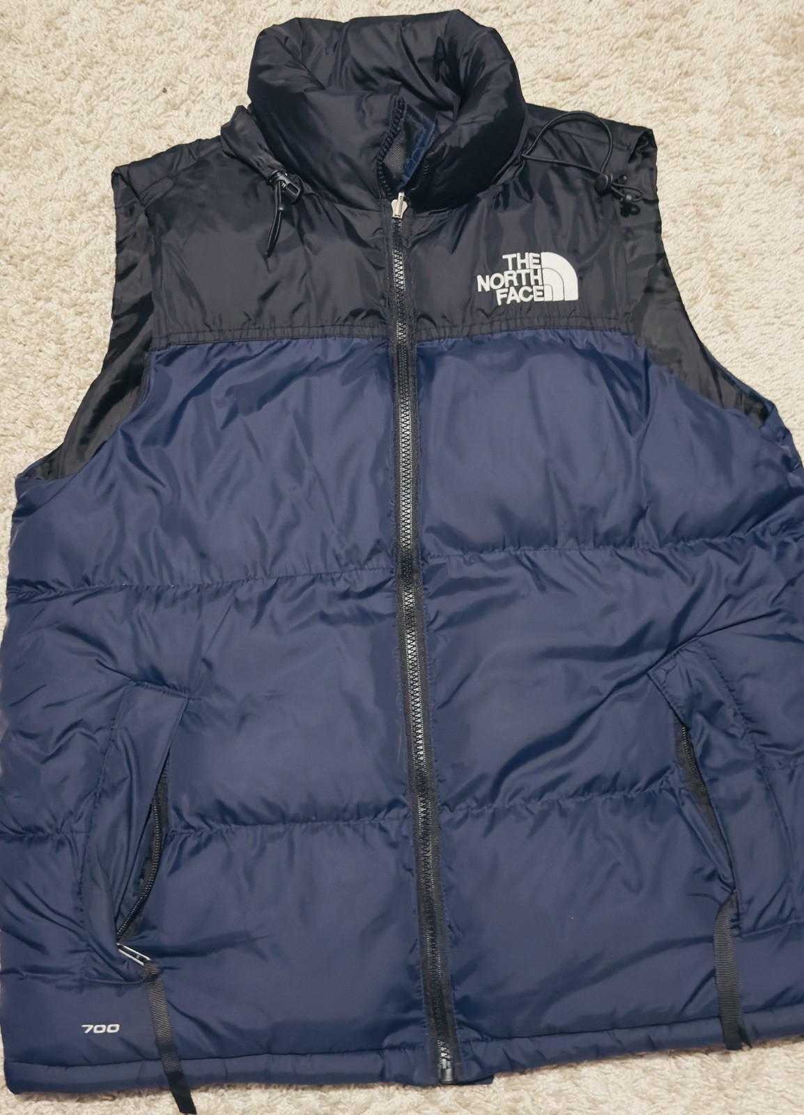 Northface Nuptse 700 Blue Puffer Jacket Vest in XL Size