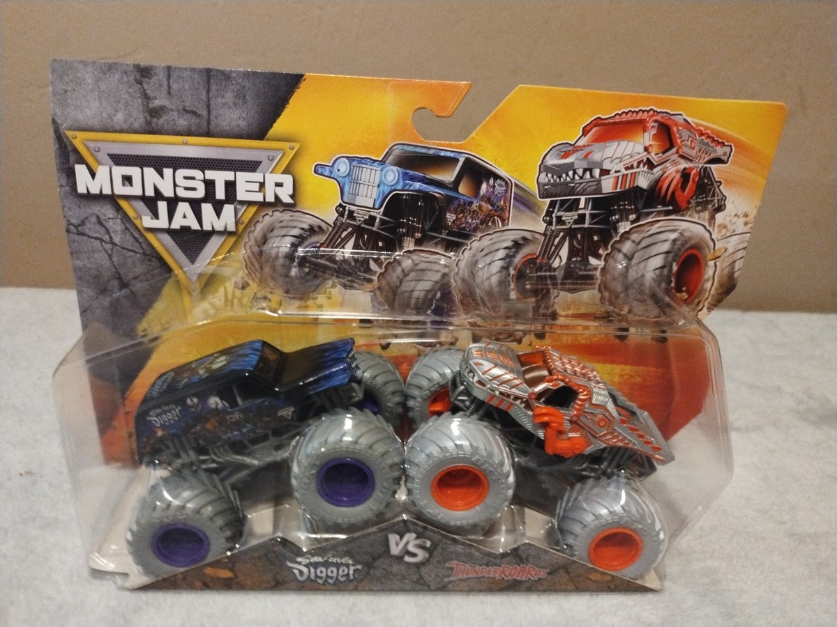 2025 Monster Jam 2 Pack Son-Uva Digger vs ThunderROARus Monster