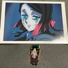 Demon Slayer Kimetsu no Yaiba Mugen Train Enmu Bromide Photo & Pin Set