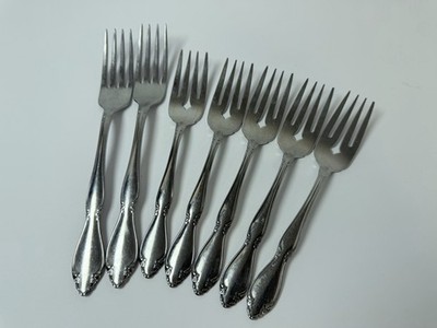 Oneida BERKELEY SQUARE Stainless Lot Of 7 5 Salad Forks 2 Dinner Forks