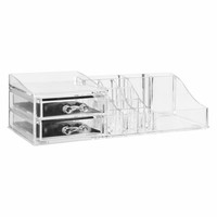 5Five Simply Smart Organizer Selena Mit 2 Schubladen, Transparent, 30.6X15.3X9Cm