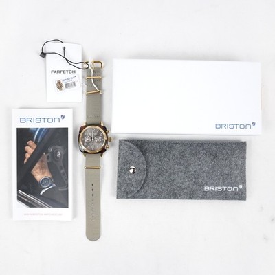 Briston Clubmaster Classic Grey/Taupe Quartz 40mm Unisex Watch 19140.PYAT.30.NT