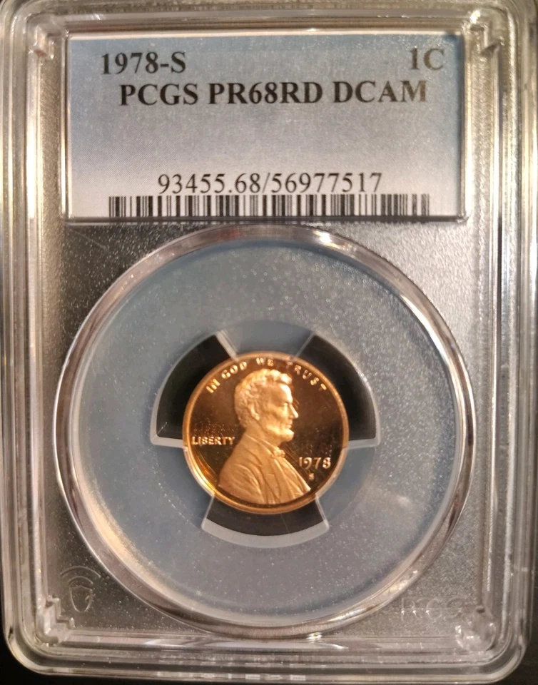 1978 S Proof Lincoln Cent PCGS PR68RD DCAM - Image 3 of 3
