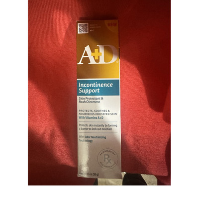 A+D Incontinence Support Skin Protectant & Rash Ointment Odor Neutralizing 3.5oz