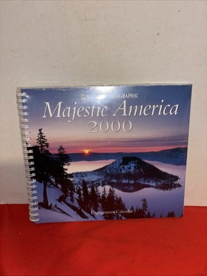 National Geographic Engagement Calendar Book Majestic America 2000-sealed