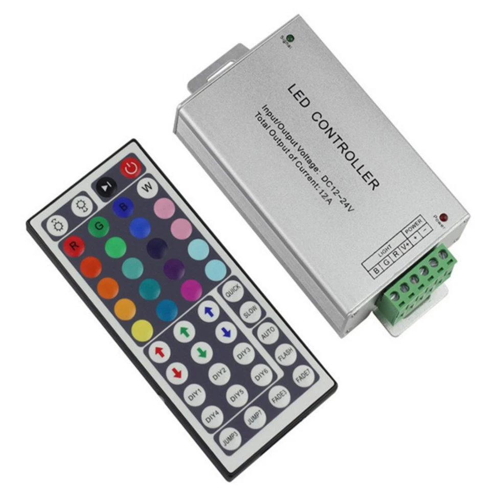 44 Key IR Control for SMD 3528 LED Strip Wireless RGB Controller DC 12V-24V mm - Image 3 of 4