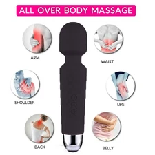 Magic Massage Wand Muscle Relaxation Massager 20 Speed Vibrating Full Body Thera