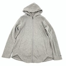 Eddie Bauer Radiator Fleece 2.0 Full Zip Jacket Size Large Womens Gray Hooded L
