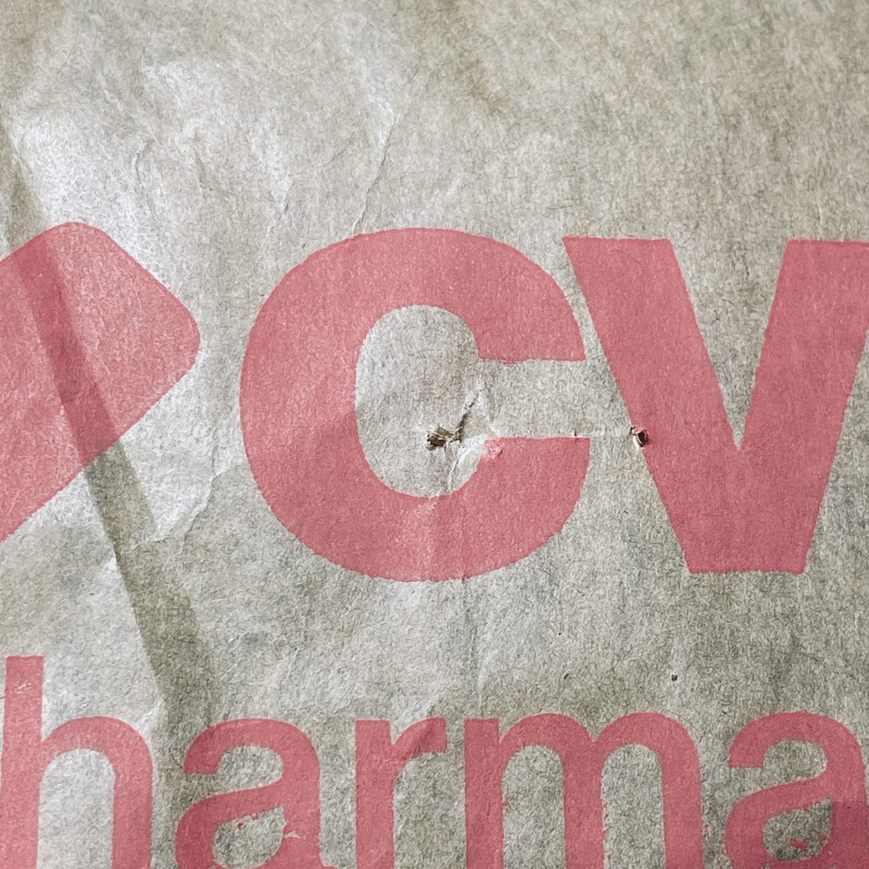 Retail Bags 2025 Brown Paper Sack CVS Pharmacy Heart Logo Store Shop ...