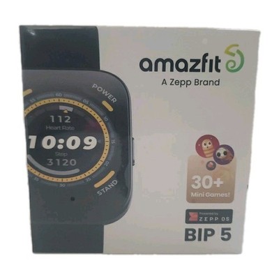 Amazfit Bip 5 Smartwatch - Soft Black NEW SEALED