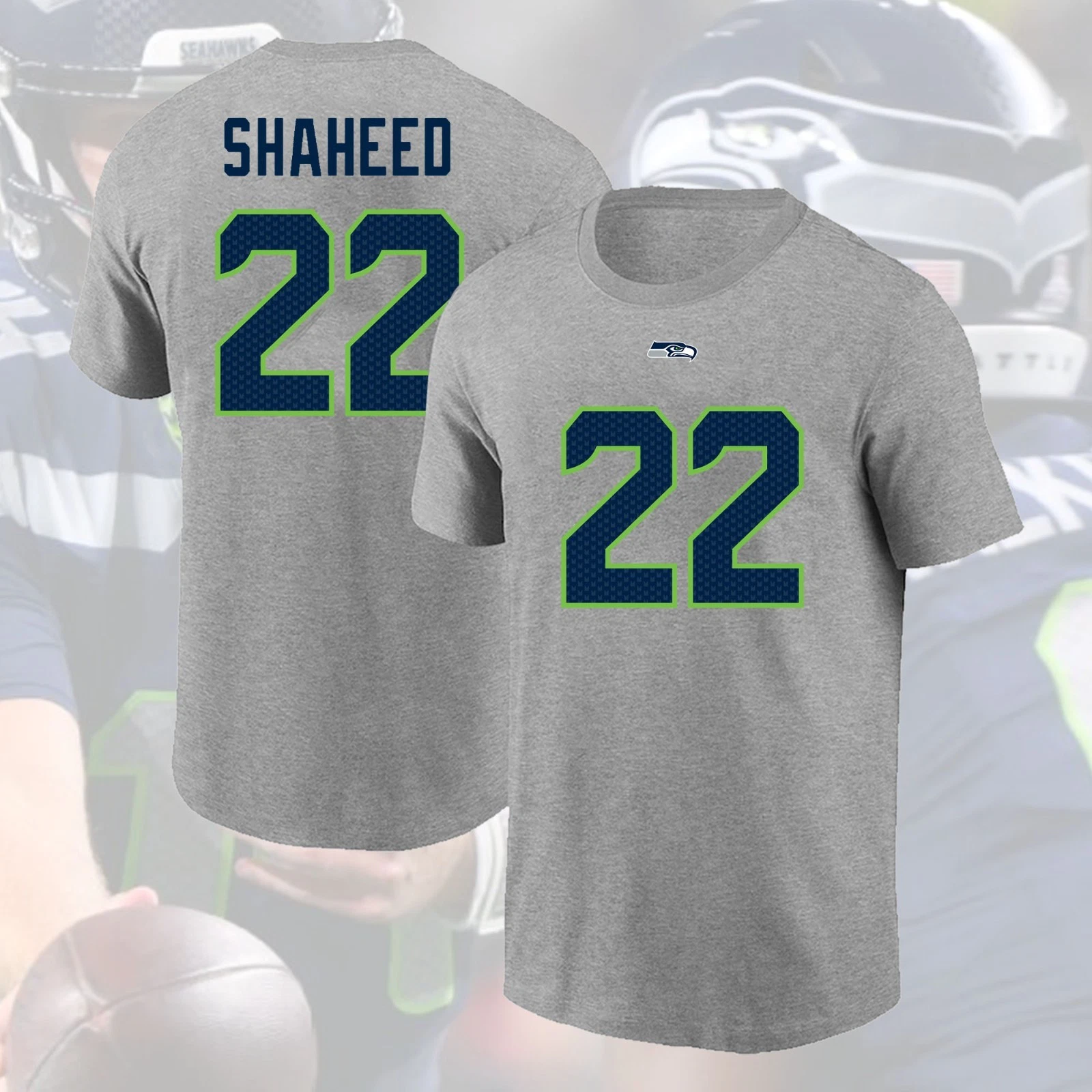 Rashid Shaheed #22 Seattle Seahawks 2025 Name & Number Gift For Fans