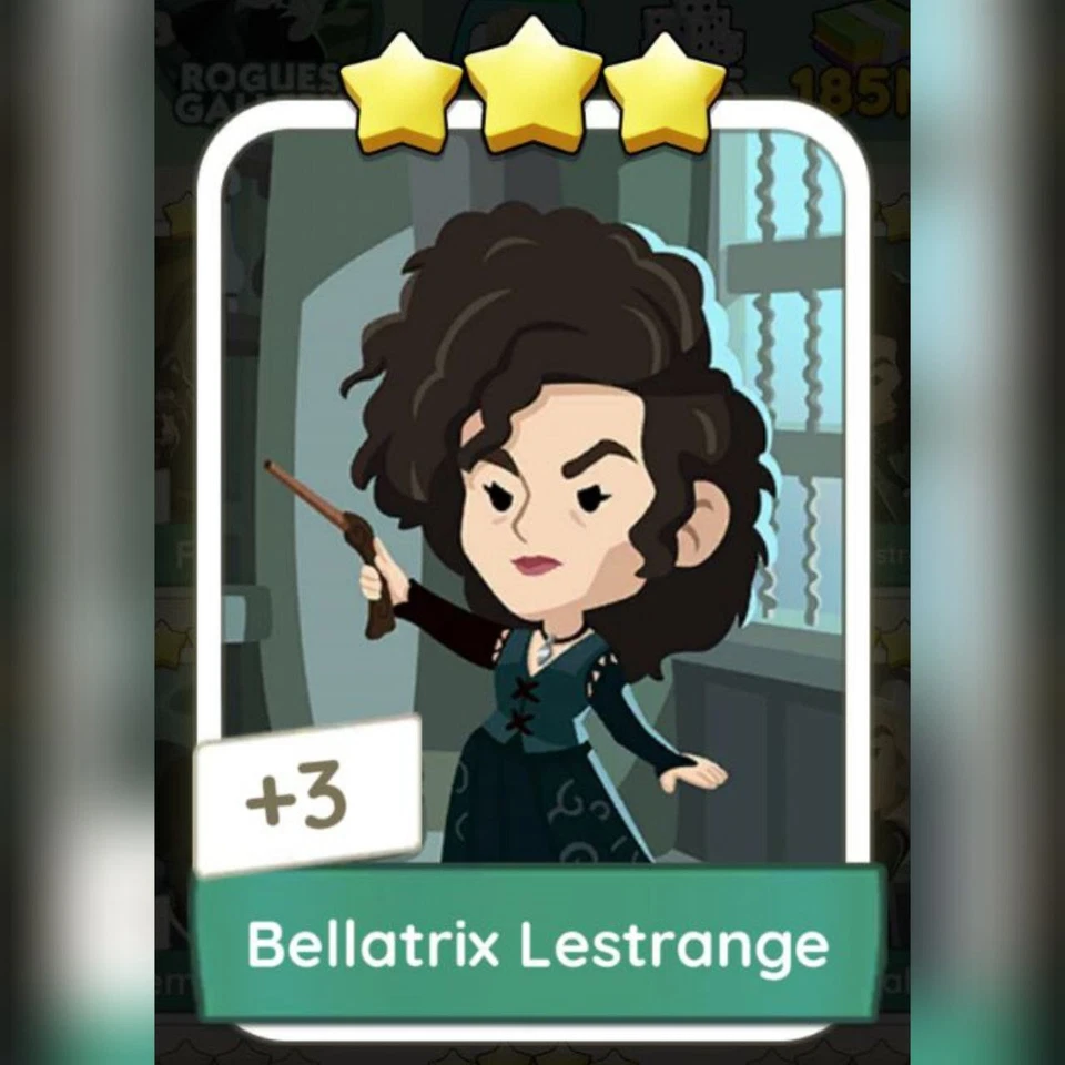 1 x Bellatrix Lestrange sticker (⭐⭐⭐) set 14 - Mono_poly_ Go sticker (Fast send)