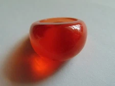 MULTICOLORED ACRYLIC RING SHADED ORANGE/RED SIZE 7.75 E10