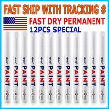 12Pcs Waterproof Permanent Paint Marker Pen For Car Tyre Tire Tread Rubber Metal