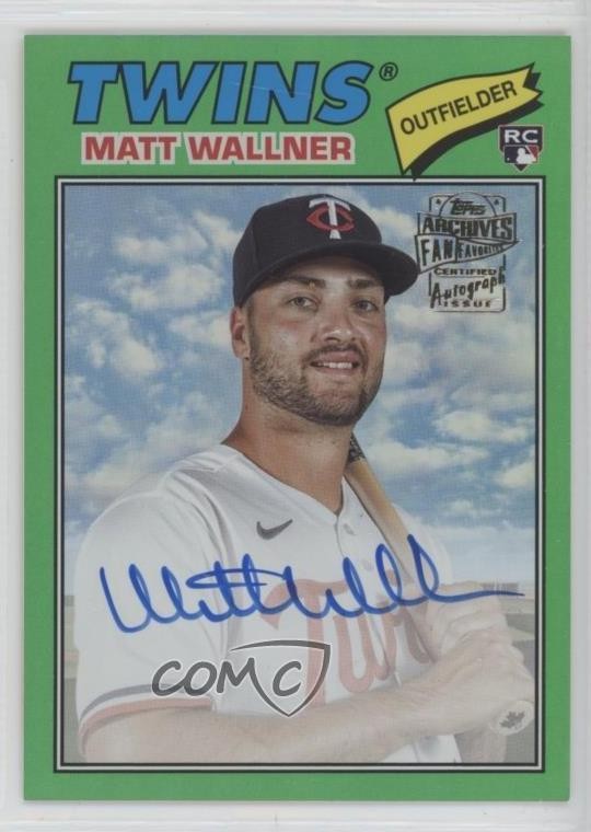 2023 Archives 1977 Fan Favorite Green Foil 19/99 Matt Wallner Rookie Auto RC e6p