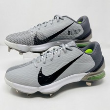 Botín de béisbol Nike Force Zoom Trout 7 Pro para hombre EE. UU. 11 zapato gris claro CQ7224