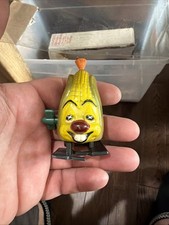 Vintage Marx Windup Corkie Corn Walking Toy Figurine Made in Hong Kong