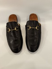Gucci Princetown Horsebit Leather Mules Size EU37.5 US7.5